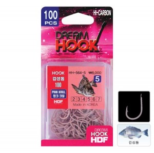 HDF 드림훅 감성돔 핑크크릴 100,돈키호테피싱